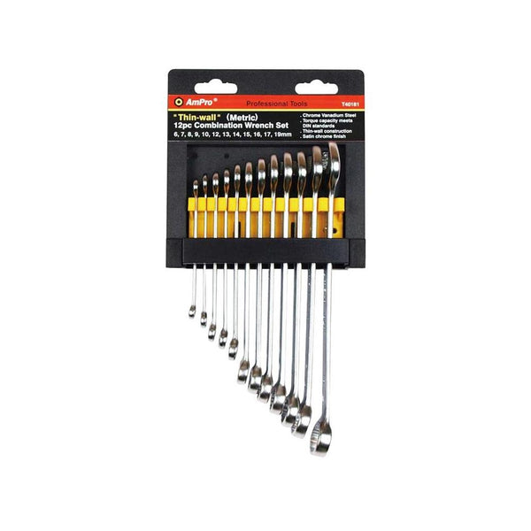 AmPro: 12Pc Combination Wrench Set -  T40181