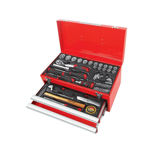 AmPro: 68Pc 1/2" Dr. 2-Drawer Chest Tool Set Metric -  T47112
