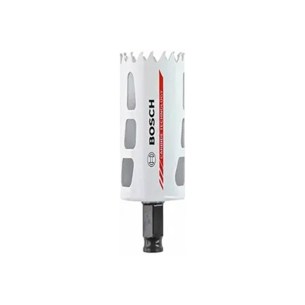 Bosch Carbide Hole Saw - Heavy Duty, 54mm Cut Depth, Wood/Metal Cutting - SKU: 2608594172