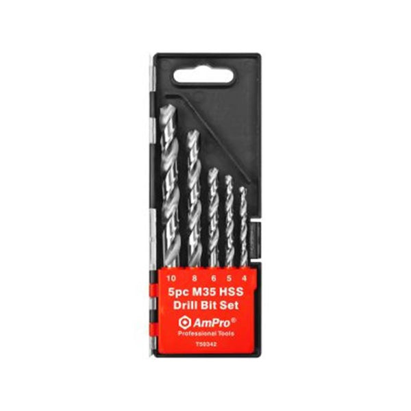 AmPro: 5Pc Hss Drill Bit Set -  T50342