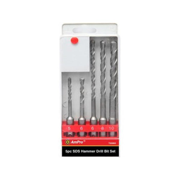 AmPro: 5Pc Sds Hammer Drill Bit Set -  T50860