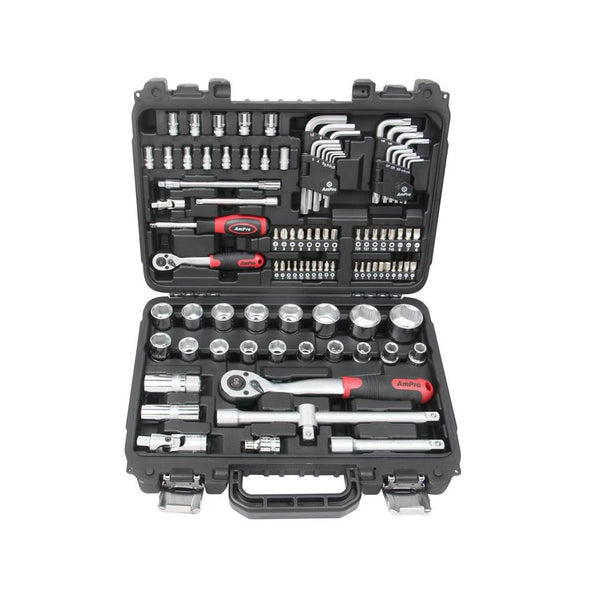 AmPro: 98Pc 1/4" & 1/2" Dr. Bolt-Fit Socket Set Metric -  T52720