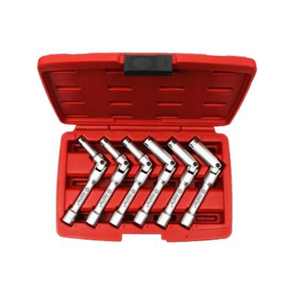 AmPro: 6Pc 3/8" Dr. Extra Long Flexible  Joint Glow Plug Socket Set -  T75850