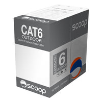 Scoop 305m Box CAT6 Outdoor FTP CCA Cable