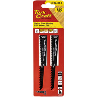 Tork Craft Sabre Saw Blades - 150mm 6TPI Wood Cutting - 2 Pack. Reciprocating Saw Blades.
