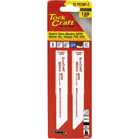 Tork Craft Sabre Saw Blade 150 X 1.4 Mm 18 Tpi Metal, Pvc 2 Pc Tc T922 Ef 2