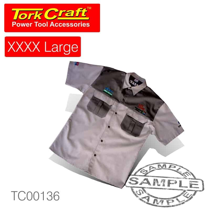 VERMONT MENS BUSH SHIRT KHAKI 100% COTTON 4XL