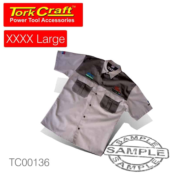 VERMONT MENS BUSH SHIRT KHAKI 100% COTTON 4XL