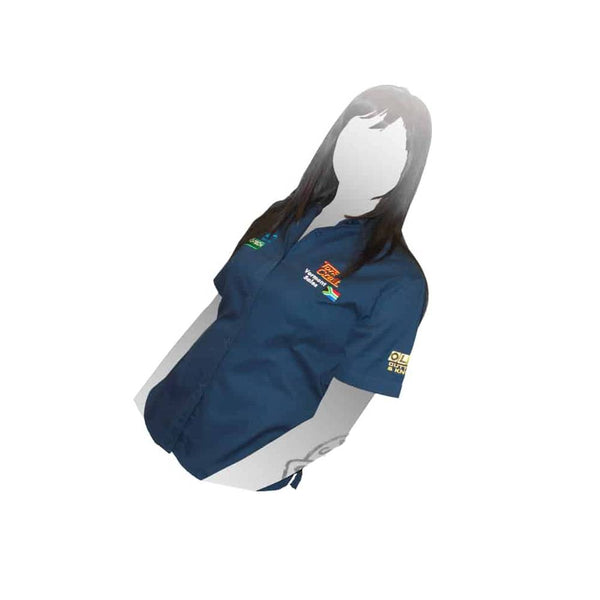 VERMONT LADIES BLOUSE NAVY BLUE SMALL