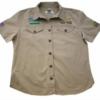 VERMONT LADIES COTTON SHIRT STONE 3XL