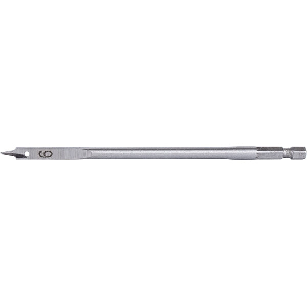 6mm Wood Spade Bit, 150mm Length, Steel - Drill Bit Image