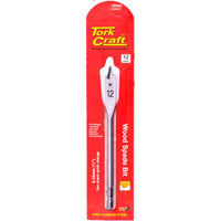 Tork Craft 12mm Wood Spade Bit: Quick Change Hex Shank Drill Bit for Woodworking