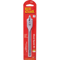 Tork Craft 19mm Wood Spade Bit - Quick Change Hex Shank for Wood Drilling
