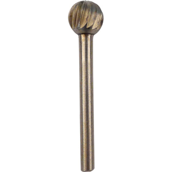 Mini Ball Burr Rotary Tool Bit: 7.9mm Spherical Steel Engraving Cutter for Wood, Metal & Plastic Carving