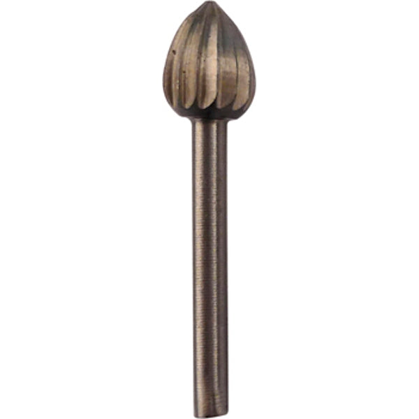 Flame Shaped High-Speed Rotary Tool Bit 7.9mm for Engraving Wood, Plastic, Soft Metals - 3.2mm Shank