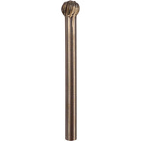 Steel Engraving Cutter - 4.8mm Ball Burr - 3.2mm Shank - Rotary Tool Bit for Carving, Routing, Engraving