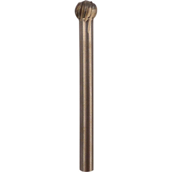Steel Engraving Cutter - 4.8mm Ball Burr - 3.2mm Shank - Rotary Tool Bit for Carving, Routing, Engraving