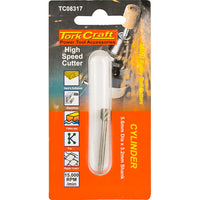 Tork Craft High Speed Rotary Tool Cutter - Cylinder Shape, 5.6mm Dia, 3.2mm Shank - Wood, Plastic, Metal Engraving