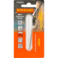Tork Craft Mini Diamond Point Rotary Tool Bit: Engraving, Carving, and Smoothing
