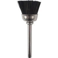 Nylon Bristle Brush - Cup Style, 12.7mm Diameter, 3.2mm Shank - Ideal for Cleaning and Polishing