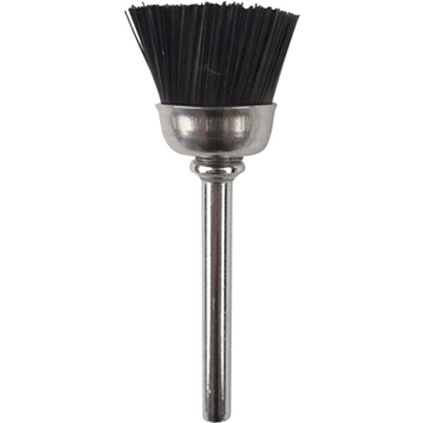 Nylon Bristle Brush - Cup Style, 12.7mm Diameter, 3.2mm Shank - Ideal for Cleaning and Polishing