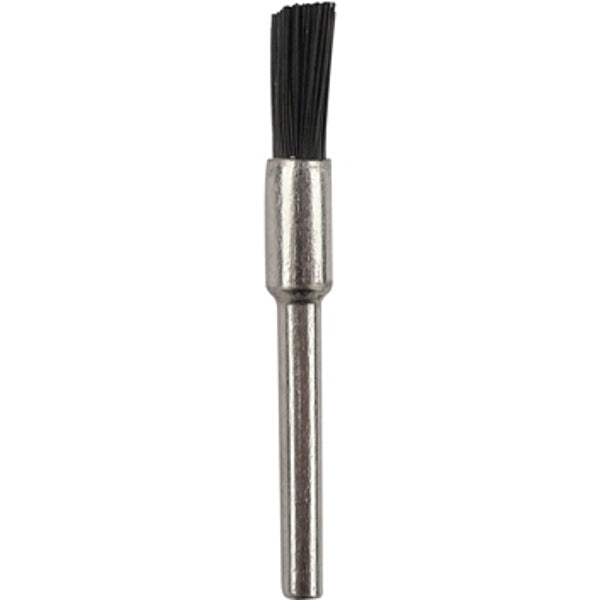 Mini Nylon Bristle Brush - 3.2mm End & Shank | Cleaning, Polishing Tool for Jewelry, Silverware, Precision Work