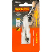Tork Craft Mini Router Bit Chamfer 9.5mm Rotary Tool Attachment TC08384