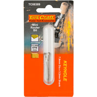 Tork Craft Mini Router Bit Keyhole 7.9mm, 3.2mm Shank - Rotary Tool Accessory