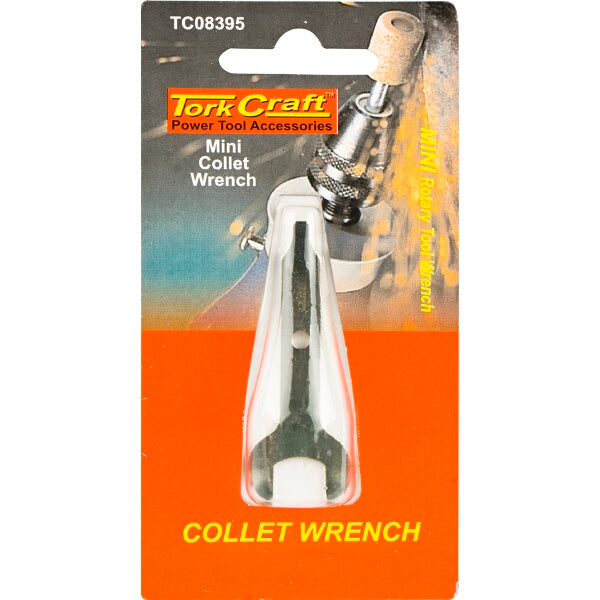 Tork Craft Mini Collet Wrench for Rotary Tools - Collet Nut Tightening and Accessory Changes
