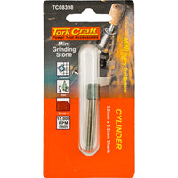 Tork Craft Mini Grinding Stone Cylinder 3.2mm Shank - Rotary Tool Accessory for Stone, Glass, Ceramic Grinding