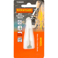 Tork Craft Mini Grinding Stone 10mm Wheel - Dremel Rotary Tool Accessory for Ceramics Glass Stonework
