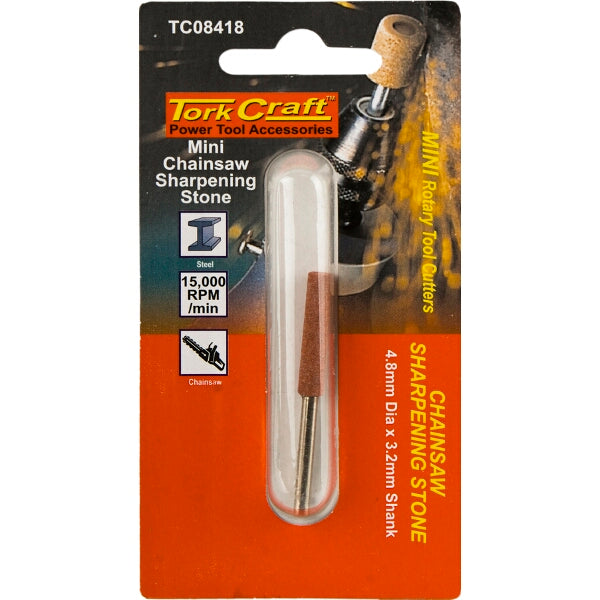 Tork Craft Mini Chainsaw Sharpening Stone - 4.8mm Rotary Tool Grinding Bit