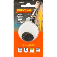 Tork Craft Mini Sanding Discs 19.1mm 220 Grit - Power Tool Accessories