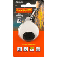 Tork Craft Mini Sanding Disc 19.1mm 240 Grit - Rotary Tool Accessories for Sanding, Grinding, & Polishing
