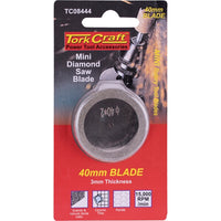 Tork Craft Mini Diamond Saw Blade 40mm: Power Tool Accessory for Cutting Stone, Tile, and Marble