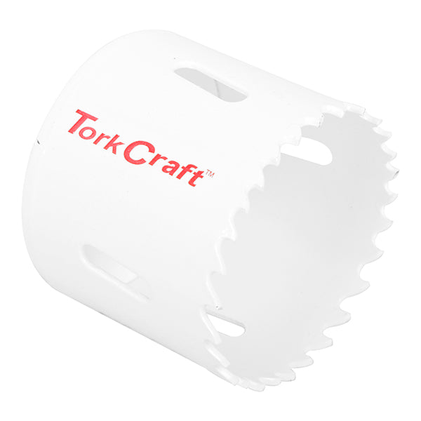 TorkCraft 57mm Bi-Metal Hole Saw: Durable Cutting Tool for Steel, Wood & PVC. High-Quality Drill Bit Accessory for DIY & Professional Use