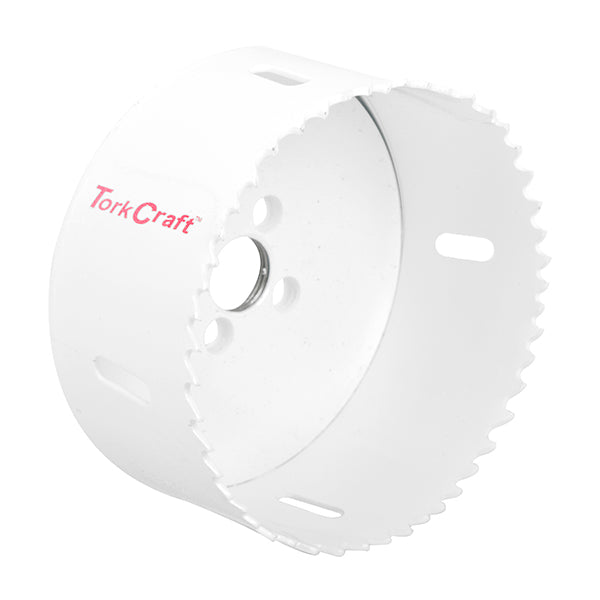 TorkCraft 98mm Bi-Metal Hole Saw - Stainless Steel, Wood, PVC Cutter