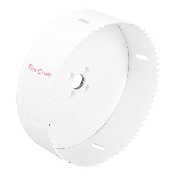 TorkCraft 140mm Bi-Metal Hole Saw - Cuts Stainless Steel, Wood, PVC - High-Quality, Durable Hole Cutter