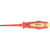 TorkCraft Insulated Phillips Head Screwdriver #1 x 80mm VDE Certified. Electrician Tool