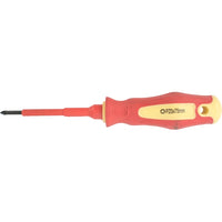 Insulated Pozidriv Screwdriver PZ0 x 75mm VDE Certified for Electrical Work