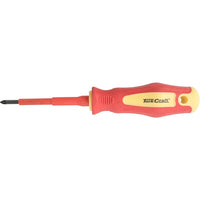Insulated Pozidrive Screwdriver #1 x 80mm VDE Rated, Electrical Safe Tool