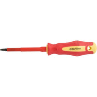 Insulated Square Screwdriver #2 x 100mm, Robertson Tip, Electrician's Tool for Safe Electrical Work