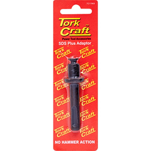 Tork Craft SDS Plus Adaptor for Power Tools: Convert SDS Plus Drills to Use Drill Chucks for Wood and Steel Drilling.