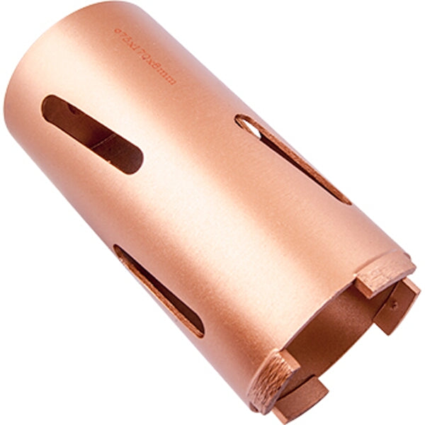 Diamond Core Drill Bit 75x170mm - Concrete Hole Saw M22 Connector - Dry Cut Concrete Drilling Tool
