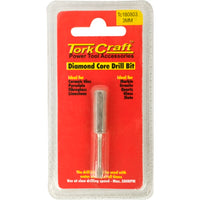 TorkCraft 3mm Diamond Core Drill Bit for Tile, Marble, Glass - Power Tool Accessory