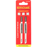 Tork Craft Jigsaw Blades - U-Shank, Wood Cutting, Power Tool Accessories - 2 Pack