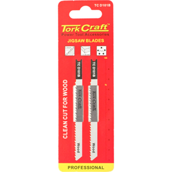 Tork Craft Jigsaw Blades - U-Shank, Wood Cutting, Power Tool Accessories - 2 Pack