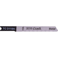 TorkCraft Metal Cutting Jigsaw Blade, U-Shank, 21 TPI.  High-Speed Steel blade for metal and aluminum cutting.