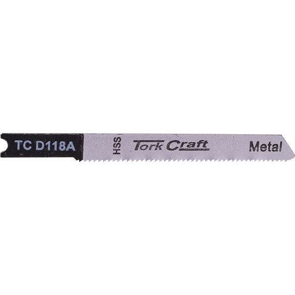 TorkCraft Metal Cutting Jigsaw Blade, U-Shank, 21 TPI.  High-Speed Steel blade for metal and aluminum cutting.