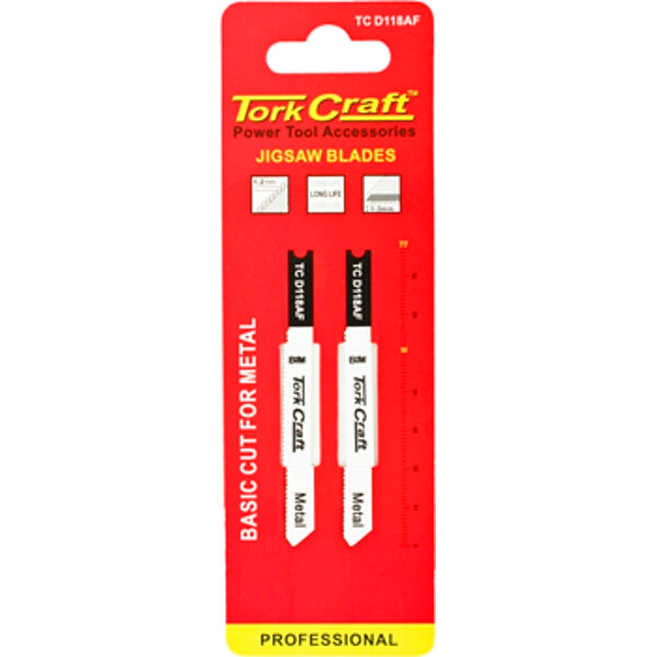 Tork Craft Jigsaw Blades for Metal - U-Shank, Fine Cut, Power Tool Accessories